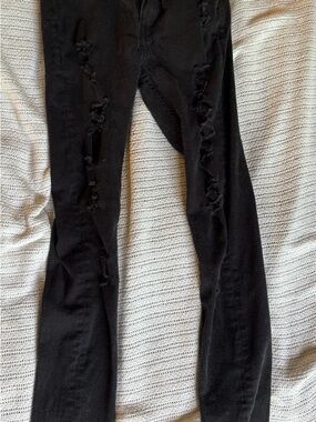 New Look Black Ripped Skinny Jeans